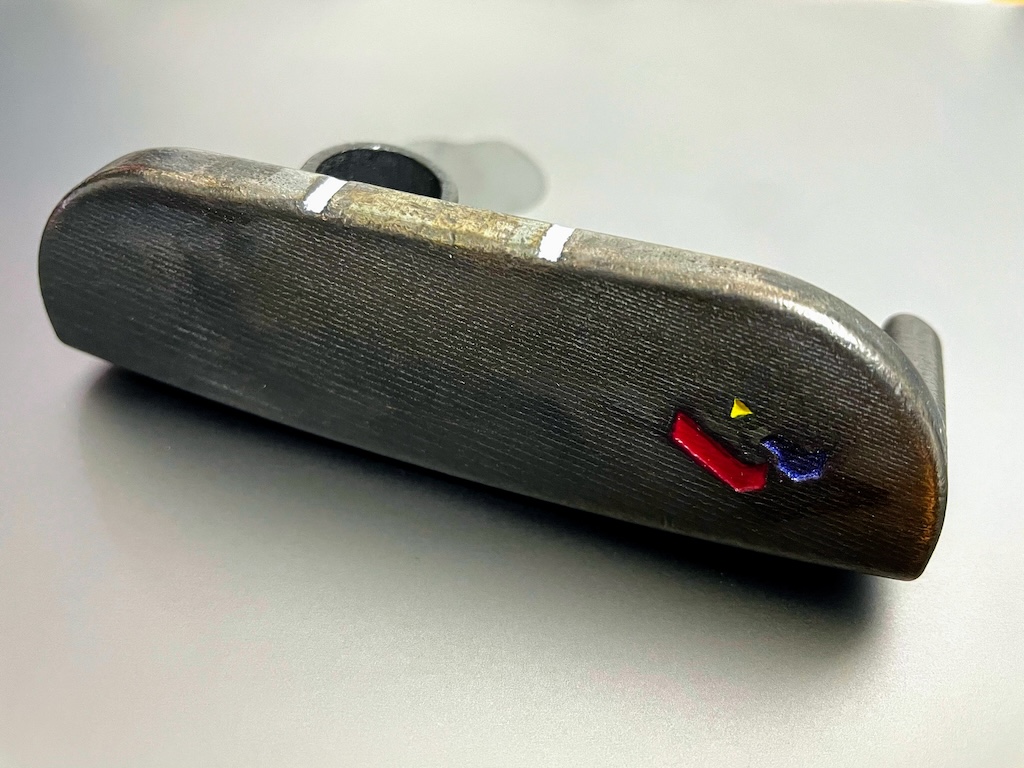 The milled prototype head in raw carbon steel
